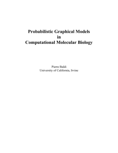 Probabilistic Graphical Models - University of California, Irvine