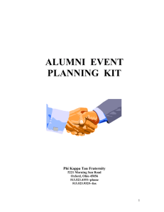 Anniversary and Alumni Event Planning Kit