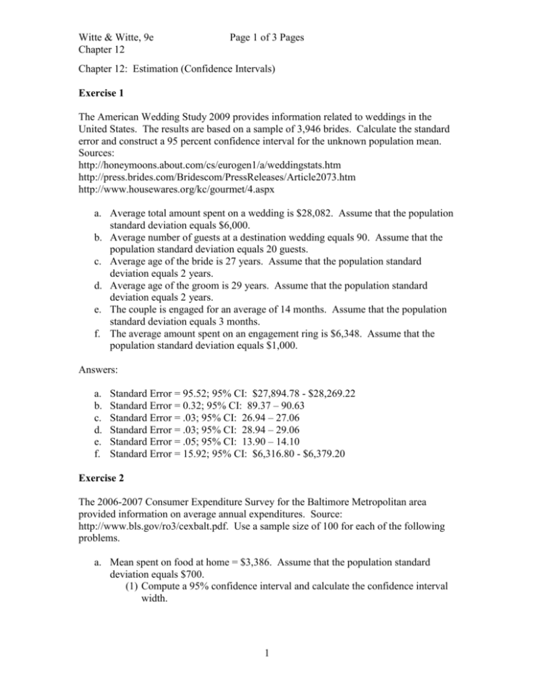 Chapter 8: Populations, Samples, and Probability