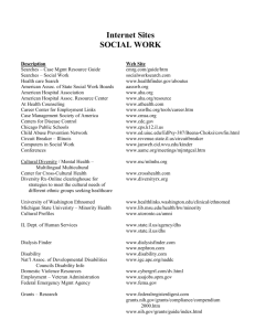 Web Resources - Society for Social Work Leadership in Health Care