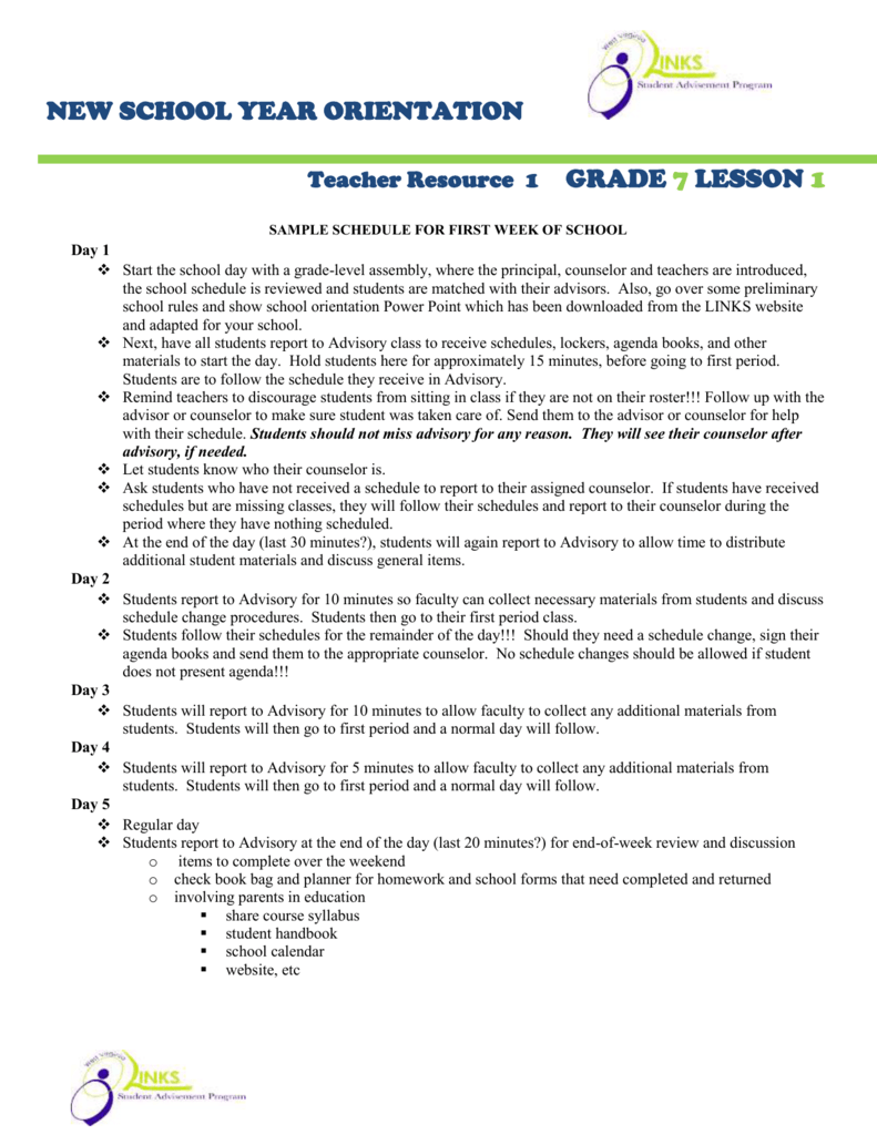 school orientation essay