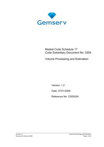 2. Volume Processing and Estimation