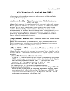 AOSC Committees Academic Year 2006
