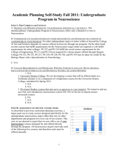 Undergraduate Program in Neuroscience