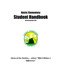 Student Handbook - Hatzic Elementary School