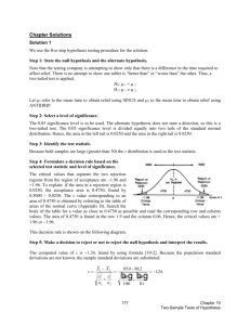 Chapter Solutions