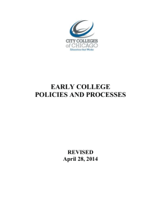 Early College Handbook - City Colleges of Chicago
