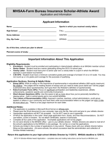Application - Michigan High School Athletic Association