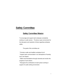 Safety Committe By-laws