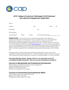 application for cap committee membership