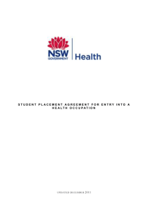 11 number of student placements - NSW Health