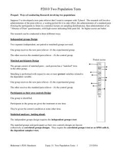 P201 Lecture Notes14 Two Population Tests
