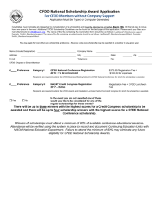 Scholarship Application for members without company support