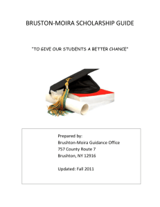 Scholarship Guide - Brushton-Moira Central School District