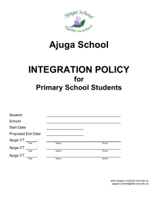 Integration Policy for PS