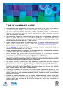Tips for classroom layout