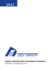 Nunasi corporation scholarship program