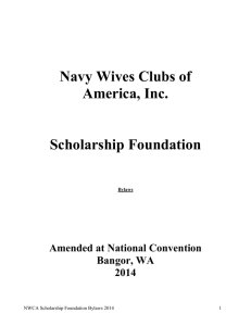 Scholarship Foundation Bylaws