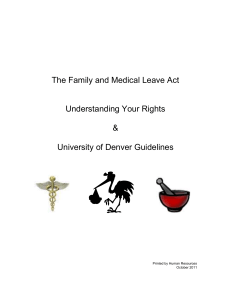 Family and Medical Leave Act Guidelines (FMLA)