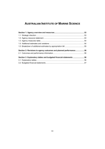 AUSTRALIAN INSTITUTE OF MARINE SCIENCE