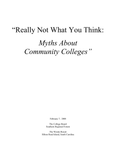 types of community colleges