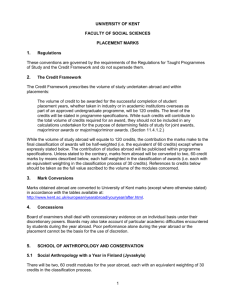 Placement Marks - University of Kent