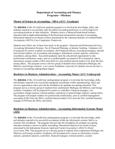 Program Mission Statements - Eastern Michigan University