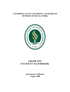 The purpose of the Handbook of the Graduate Social Work Program