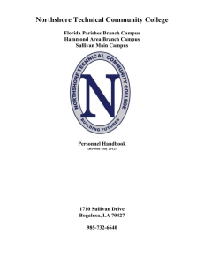 Employee Handbook - Northshore Technical Community College