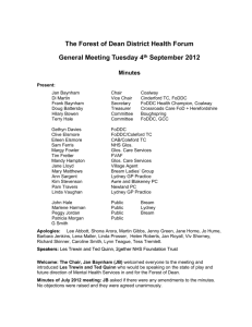 The Forest of Dean District Health Forum