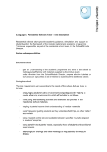 Language School Tutor Job description/person specification