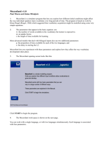 Mezzofanti v1.0 Paul Meara and Imma Miralpeix 1: Mezzofanti is a