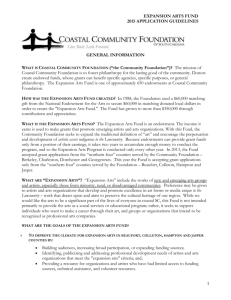 APPLICATION GUIDELINES FOR - Coastal Community Foundation