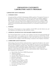 LABORATORY SAFETY PROGRAM