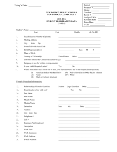 2015-2016 Student Registration Form