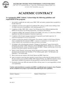 Academic Contract