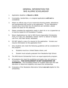 NHS Alumni Association - Neodesha Public Schools