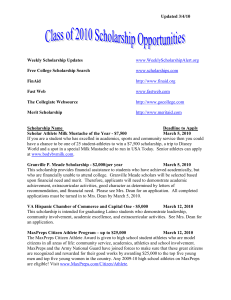 Scholarships