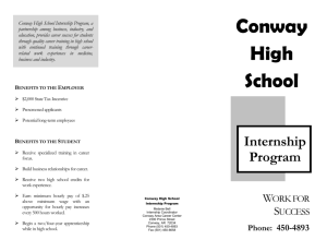 Brochure - Conway Area Career Center