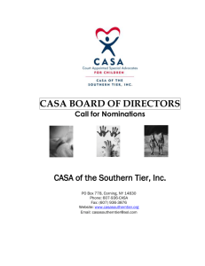 CASA BOARD OF DIRECTORS - CASA of the Southern Tier, Inc.