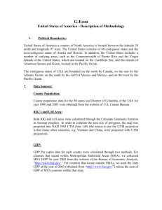 Country Methodology - Geographically based Economic data (G