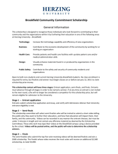 brookfield community commitment scholarship