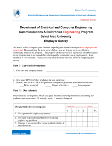 Department of Electrical and Computer Engineering Employer and