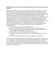 Student and Faculty Perceptions of Nursing Education Culture and