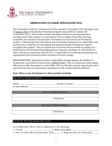 Orientation 2016 Co-chair Application