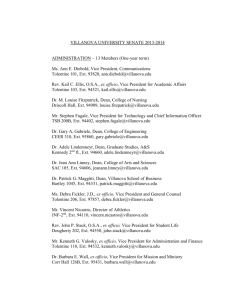 Senate Members - Villanova University
