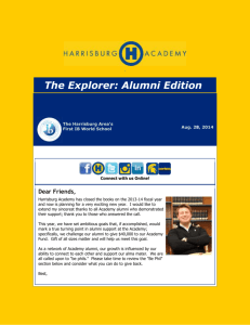 The Explorer: Alumni Edition iblogo_circle The Harrisburg Area`s