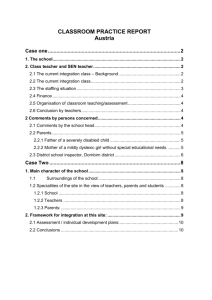 Classroom practice – Integration auf der Sekundarstufe