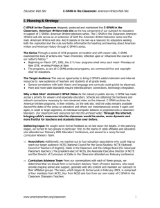 Planning & Strategy - Association of Cable Communicators