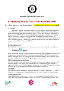 1st October 2009 - Bridestowe Primary School